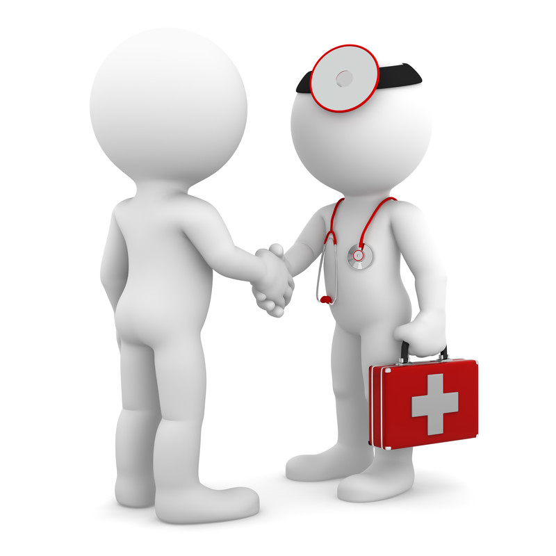 Cartoon of locum and recruiter